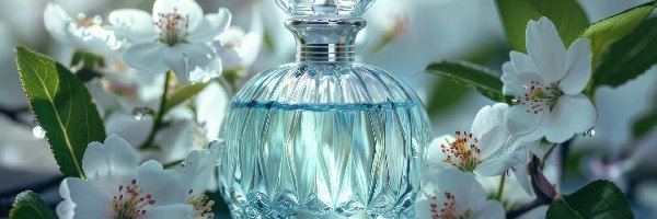 Flakon, Kwiaty, Perfumy, Kompozycja
