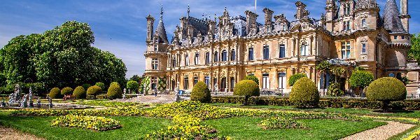 Anglia, Dworek, Ogród, Dom, Rezydencja, Hrabstwo Buckinghamshire, Waddesdon Manor