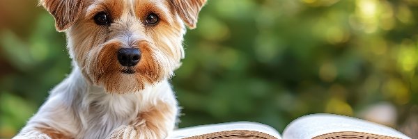 Książka, Yorkshire terrier, Pies
