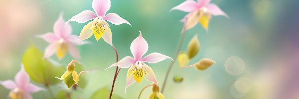 Grafika, Kwiaty, Epimedium