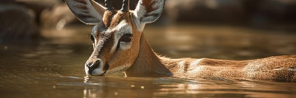 Impala, Grafika AI, Woda, Antylopa