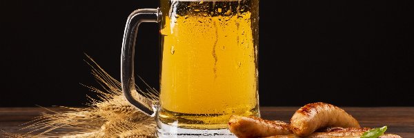 Piwo, Kiełbaski, Kłosy, Kufel