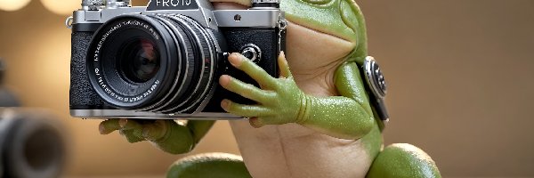 Grafika, Aparat fotograficzny, Żaba