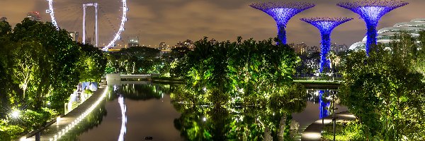 Ogród, Singapur, Gardens by the Bay, Staw