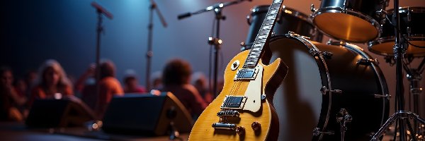 Perkusja, Grafika AI, Scena, Gitara