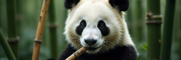 Bambus, Pędy, Panda wielka