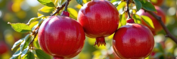 Dojrzałe, Grafika AI, Owoce, Granaty