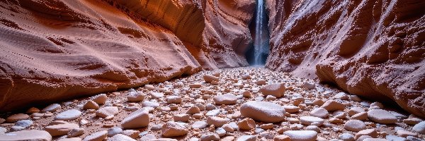 Skały, Kamienie, Wodospad, Kanion