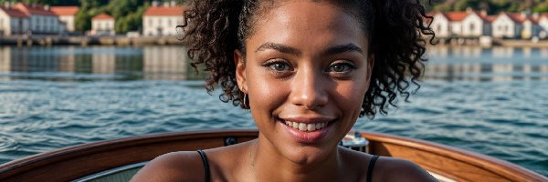 Twarz, Kobieta, Uśmiechnięta