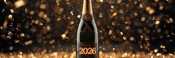 Butelka, 2026, Data, Szampan