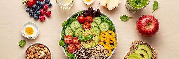 Śniadanie, Jedzenie