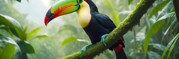 Las, Tukan, Ptak