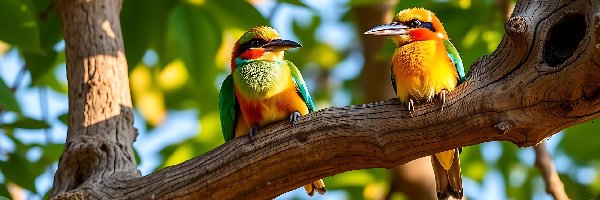 Ptaki, Grafika AI, Konar, Żołny