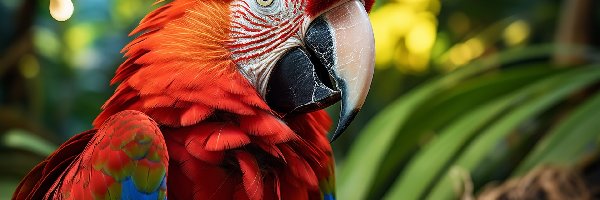 Zbliżenie, Ara, Papuga