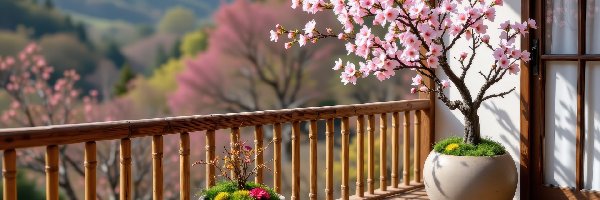 Donice, Filiżanka, Kwiaty, Balkon
