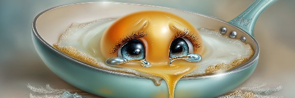 Grafika AI, Patelnia, Jajko