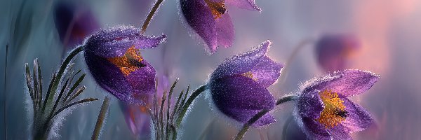 Grafika AI, Sasanki, Fioletowe