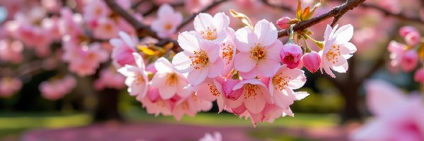 Gałązka, Grafika AI, Drzewo owocowe, Kwitnąca