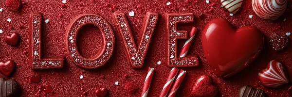 Drobne, Serce, Love, Kamyki, Czerwone, Czekoladki