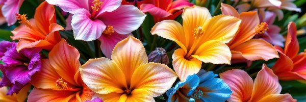 Zbliżenie, Kwiaty, Kolorowe