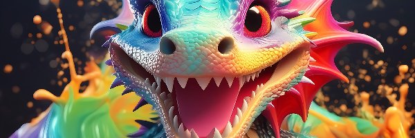 Fantasy, Smok, Kolorowy