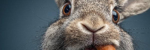 Grafika AI, Marchewka, Zając