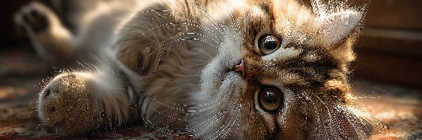 Kot, Grafika AI, Dywan, Leżący