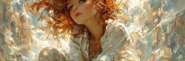 Rude, Grafika AI, Włosy, Dziewczyna