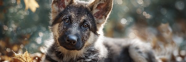 Pies, Grafika AI, Szczeniak, Owczarek niemiecki