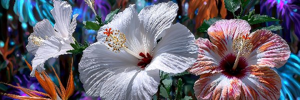 Grafika AI, Kwiaty, Hibiskus