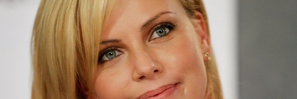 blondynka, oczy, zielone, Charlize Theron