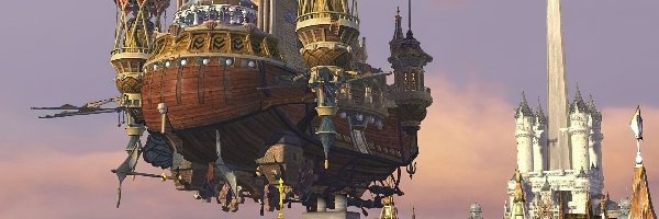 zamek, statek, Final Fantasy