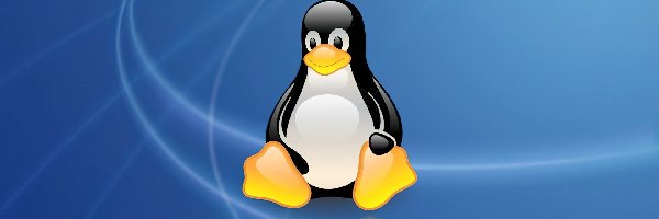 Niebieskie, Pingwin, Tło, Linux