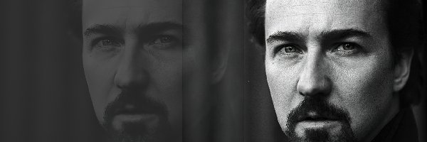 broda, wąsy, Edward Norton