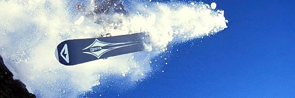 deska, śnieg, snowboardzista, Snowbording