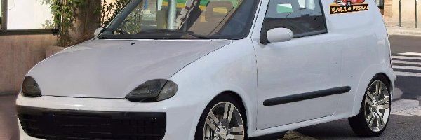 Fiat Seicento, Pizza, Tuning, Białe