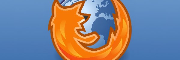 Firefox, Tło, Niebieskie, Logo