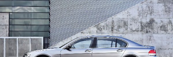 Srebrne, E65, BMW 7, Hala, Szkło