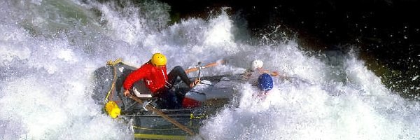 Rafting, rzeka, spływ, ponton, wiosła