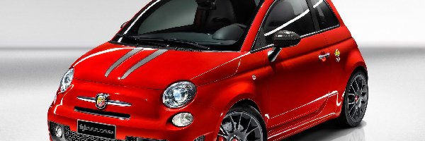 Abarth 500, Felgi, Pasy, Czerwony