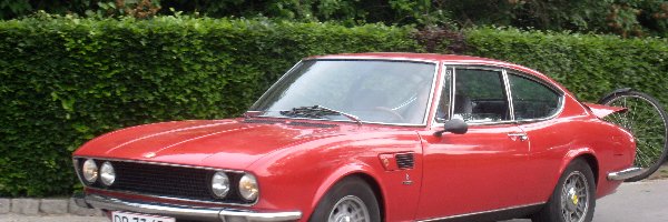 Fiat Dino, Bagażnik, Rower, Czerwone