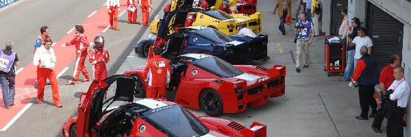 Ferrari FXX, Z, Widok, Kierowcy, Góry