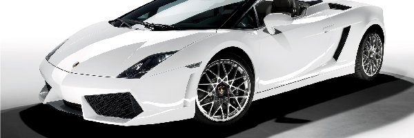 Kabriolet, Lamborghini Gallardo, Białe