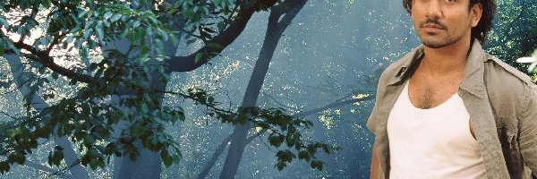 Naveen Andrews, mgła, las, Filmy Lost