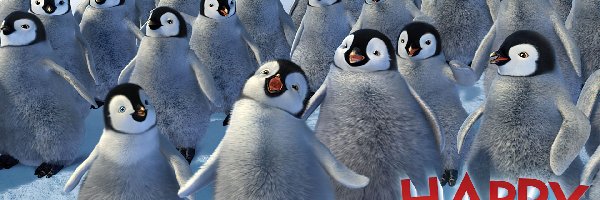 Happy Feet, pingwiny, śpiewające, Tupot małych stóp