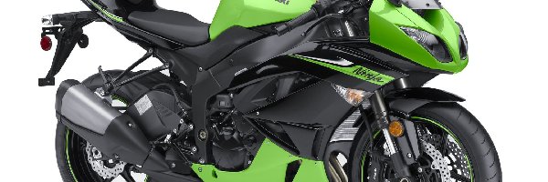 Motocykl, Kawasaki, Ścigacz, ZX-6R, Ninja