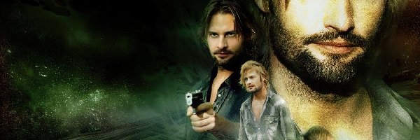 Josh Holloway, koszula, pistolet, Filmy Lost