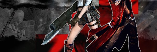 Devil May Cry, kobieta, postacie, broń, mężczyzna