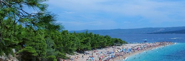 Turyści, Plaża