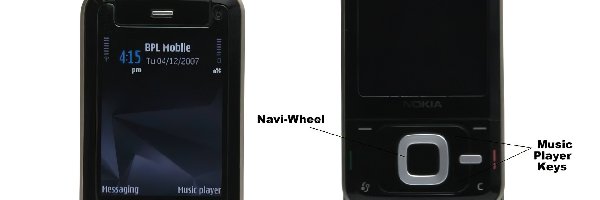 Czarna, Opis, Przód, Nokia N81